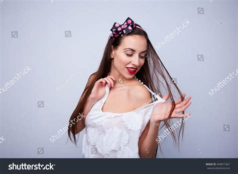 Sexy Brunette Long Hair Stock Photo Shutterstock