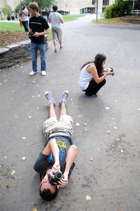 Student in Introduction to Digital Photojournalism at UMass learn to ...