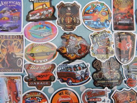 Hot Rod Pin Up Girl Vintage Garage Sign Style Retro Stickers Etsy