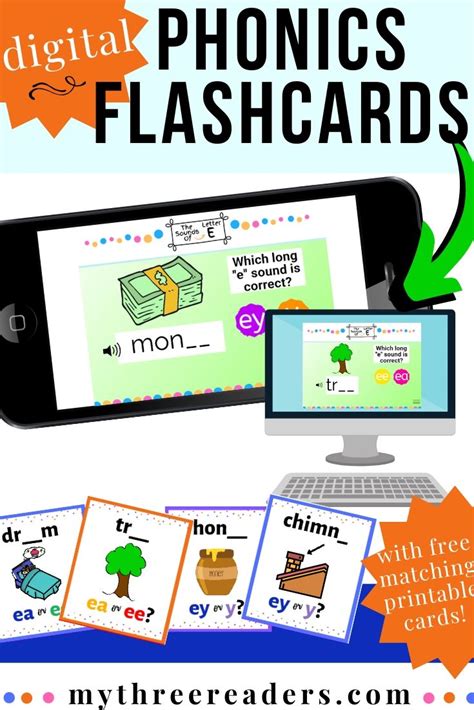 Super Cute Phonics Flashcards Digital With Matching Printables 2024