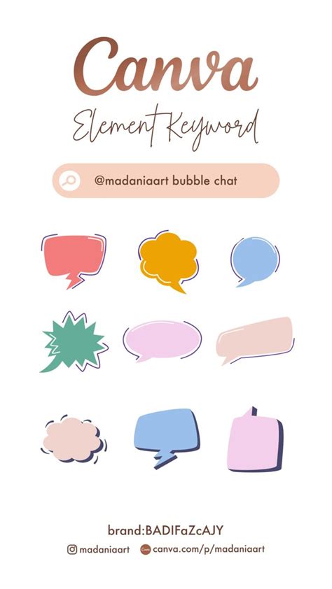 Canva Element Keyword For Bubble Chat Keyword Elements Canva Graphic