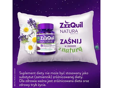 Vicks ZzzQuil NATURA żelki z melatoniną 30 sztuk cena i opinie