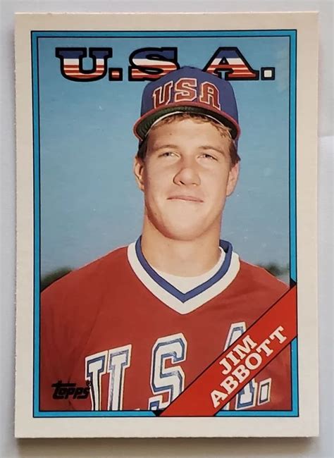 Jim Abbott Topps Mlb Sports Trading Card T California Angels