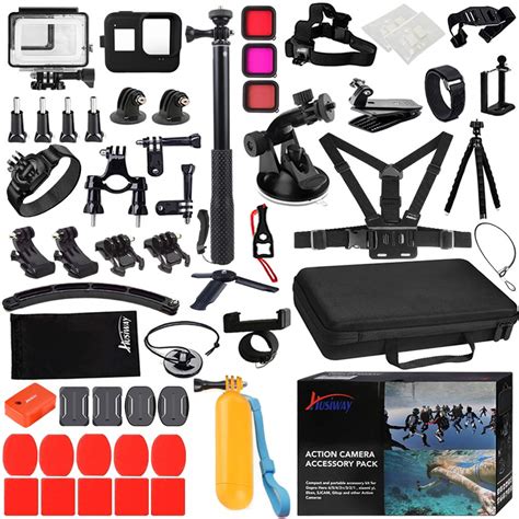 Amazon Husiway Action Camera Accessories Kit For Gopro Hero