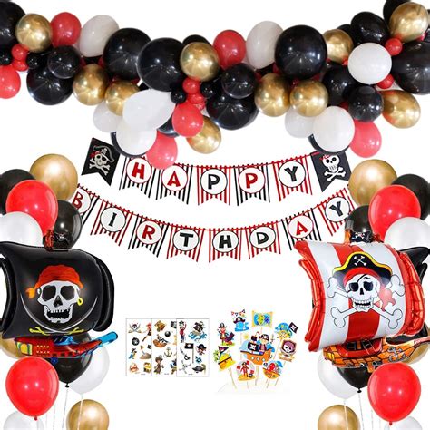 Buy Pirate Party Decorations Halloween Cosplay Themed Pirate Birthday