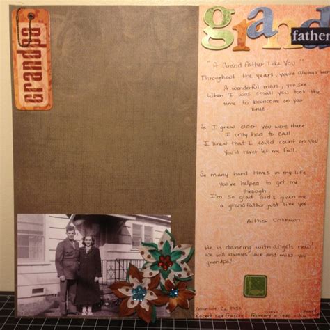 Grandpa Craft Projects Scrapbook Crafts