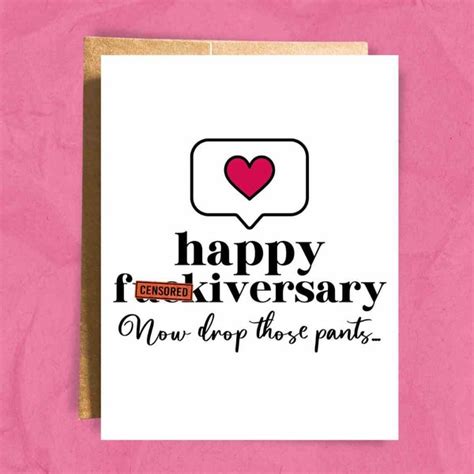 Sex Anniversary Card Etsy