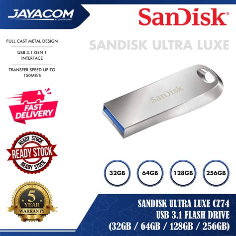 SANDISK ULTRA LUXE CZ74 USB 3 1 FLASH DRIVE 32GB 64GB 128GB 256GB