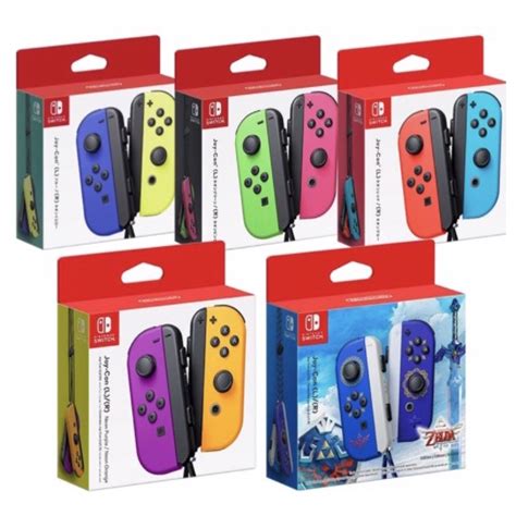 Switch 日版官方盒裝正品 Ns 原廠 Joycon 左右手把 Joy Con 控制器 紫橙 紅藍 蝦皮購物