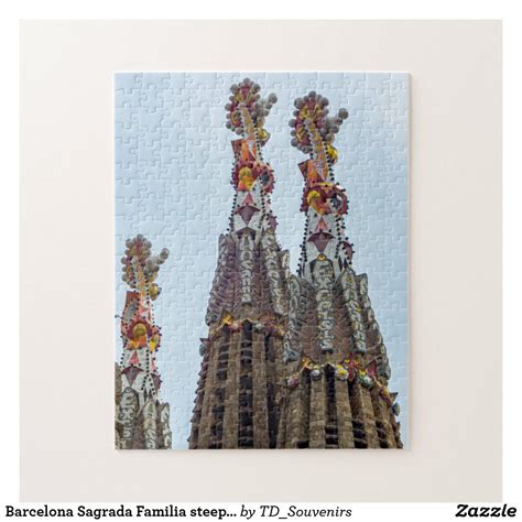 Barcelona Sagrada Familia Steeples Puzzle Spain Print Steeple Holiday