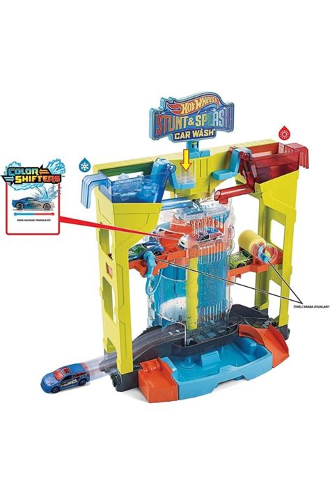 HOT WHEELS Oto Yıkamada Renk Değiştirme Oyun Seti 1 Adet Renk Değiştiren Araba Ile Birlikte