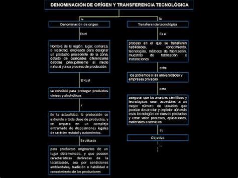 MAPA CONCEPTUAL DENOMINACIÓN DE ORIGEN Y TRANSFERENCIA TECNOLÓGICA