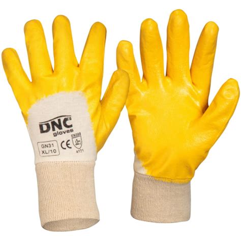 Dnc Workwear Orange Nitrile Dip Glove