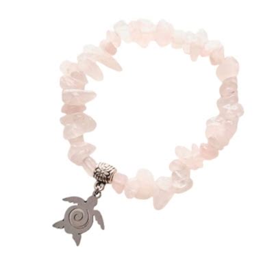 Generico Pulsera Piedra R Stica Cuarzo Rosa Falabella