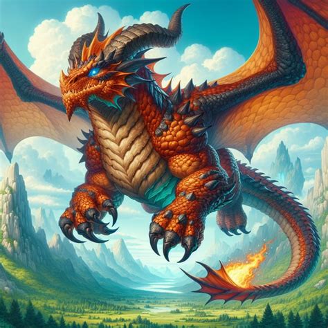 Charizard - Majestic Fire Dragon Imagined Soaring with Fiery Scales ...