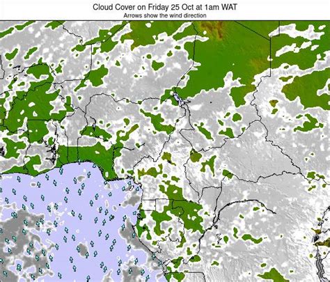 Gabon Cloud Cover On Wednesday Apr At Am Wat