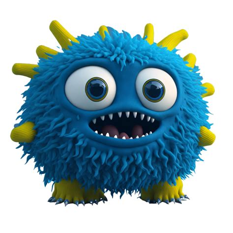 cute fluffy monster  cartoon  stock photo public domain pictures
