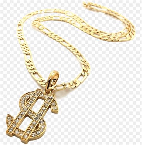 Thug Life Chain Dollar Sign Transparent Png Gangster Gold Chain Png