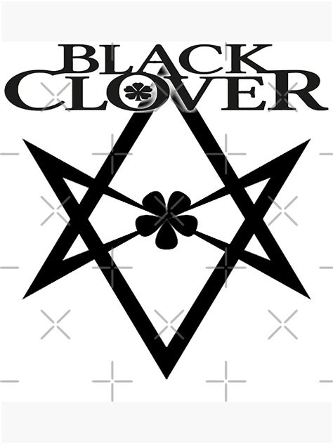 "Black - clover anime logo" Poster for Sale by UpdegraffPink | Redbubble