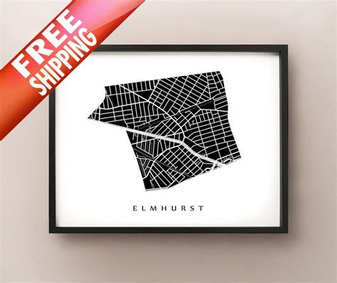 Elmhurst Queens New York City Neighborhood Art Print | Etsy