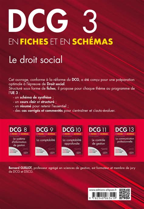 DCG 3 Le Droit social en fiches et en schémas