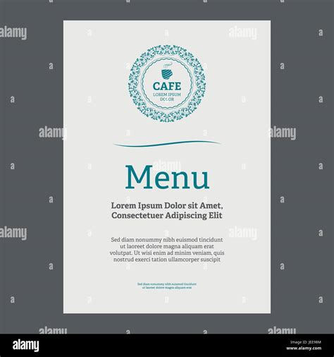 Menu page design Stock Vector Image & Art - Alamy