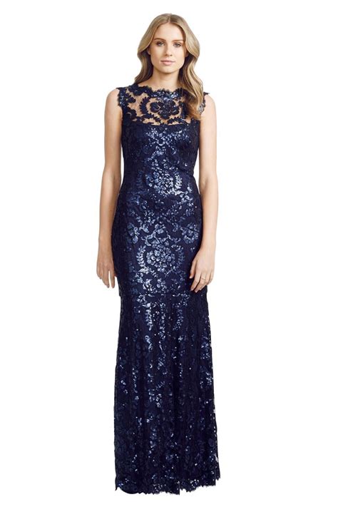 Paillette Embroidered Lace Gown Tadashi Shoji For Hire