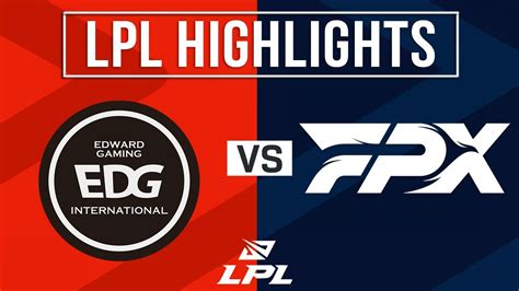 EDG Vs FPX Highlights ALL GAMES LPL 2024 Summer Edward Gaming Vs