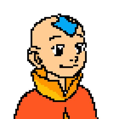 Pixilart - Pixel Art avatar aang by Aqua777