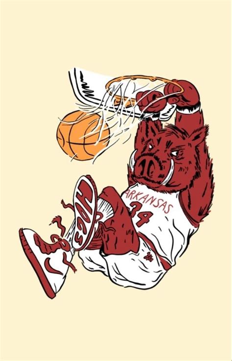 Pin By DJ Jones On Arkansas Basketball Painting Arkansas Razorbacks