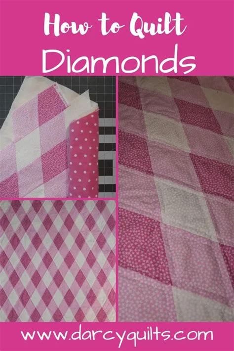 How To Quilt Diamonds Quilting Tutorial Diamond Borders How To