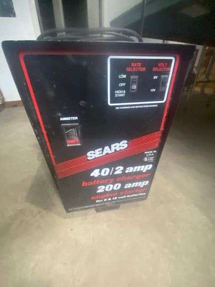 Sears Battery Charger Gregg Auctions