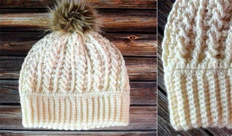 Double Brim Cable Crochet Beanie Pattern Artofit