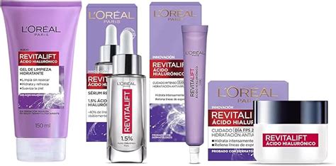 L Oréal Paris Kit Revitalift Ácido Hialurónico Serum Facial Crema de