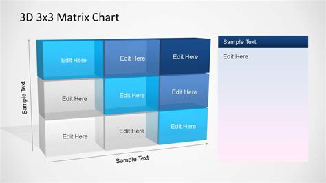 3d Matrix Charts Powerpoint Template Slidemodel