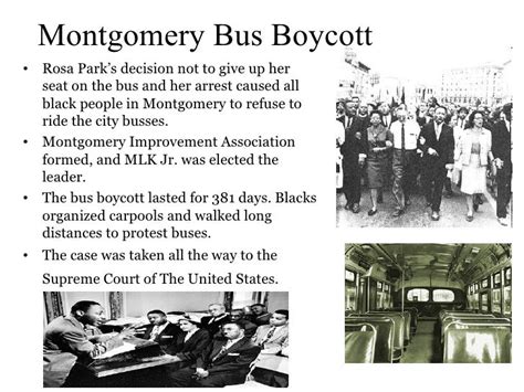 Rosa parks & the montgomery bus boycott