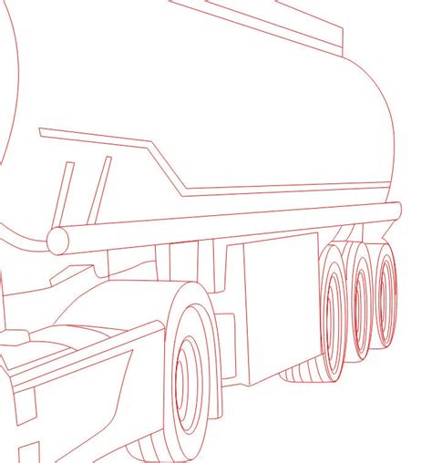 Tank Truck Vector, Vector Line Drawing Illustration, AI, CDR, DXF, Eps, Pdf Vector Files for ...