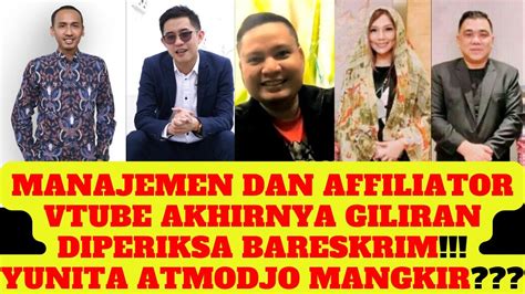 Manajemen Dan Affiliator Vtube Akhirnya Diperiksa Bareskrim Yunita