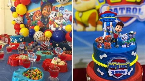 ¡fiesta De Paw Patrol Para Niña Ideas De Decoración Preciosas Y