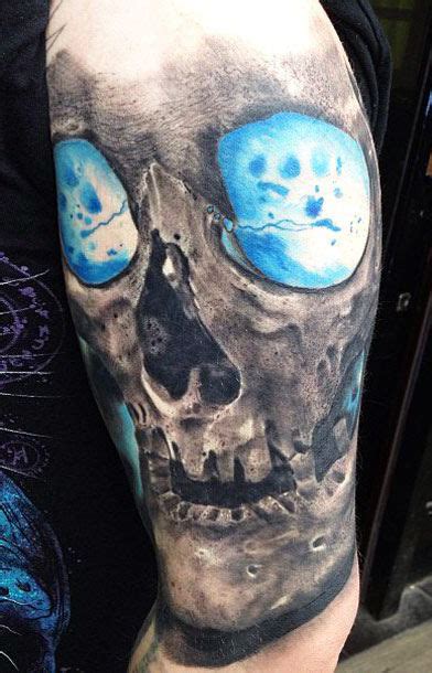 Blue Eyes Ghost Skull tattoo | Best Tattoo Ideas Gallery