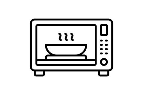 Microwave Oven Outline Icon Graphic By Dragon Icons Creative Fabrica