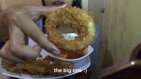 Asmr Crunchy Onion Rings No Talking Kimmyasmr Youtube