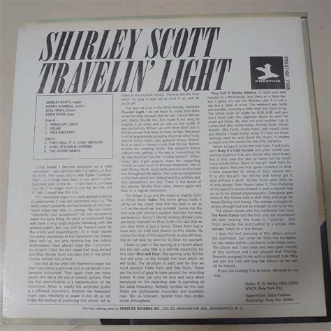 Yahoo オークション LP SHIRLEY SCOTT KENNY BURREL TRAVELIN LIG