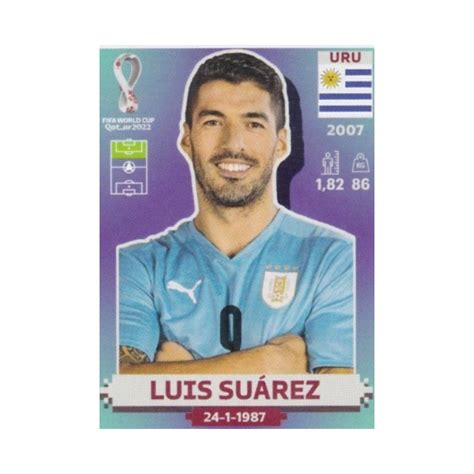 Comprar Cromo Luis Suárez Uruguay Panini Qatar 2022