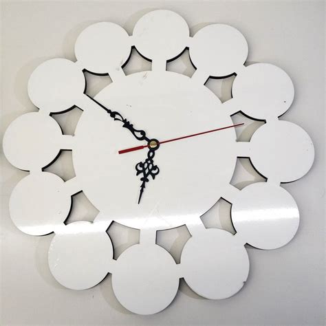 Sublimation Wall Clock Face Blank MDF Wooden Wall Clocks With 12