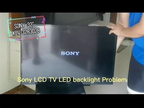 How To Repair Sony LCD TV Backlight Problem YouTube