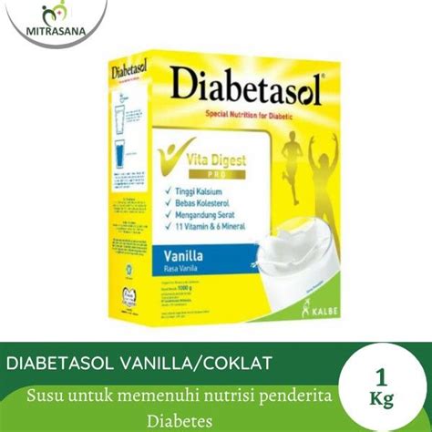 Diabetasol Vanilla Coklat Gr Kg Jumbo Lazada Indonesia