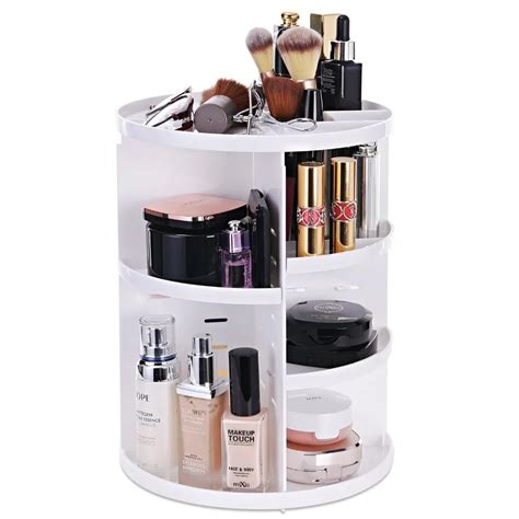 360 Rotating Makeup Organizer Diy Detachable Spinning Makeup Holder