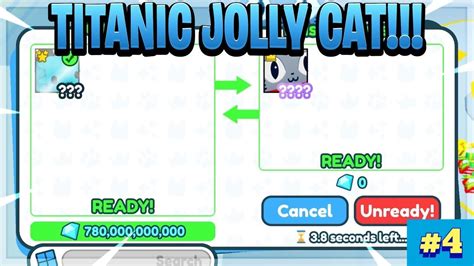 Titanic Jolly Cat Trading Montage Insane Trades Roblox Pet