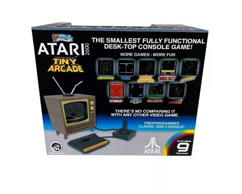 New Worlds Smallest Atari Tiny Arcade Includes Games Mini Fully